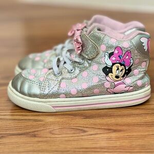 Minnie Glitter High Top Shoes 9